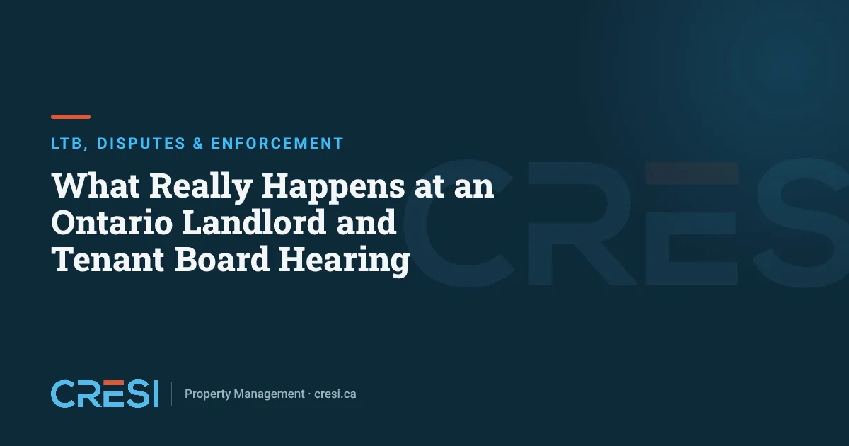What Really Happens at an Ontario Landlord and Tenant Board Hearing